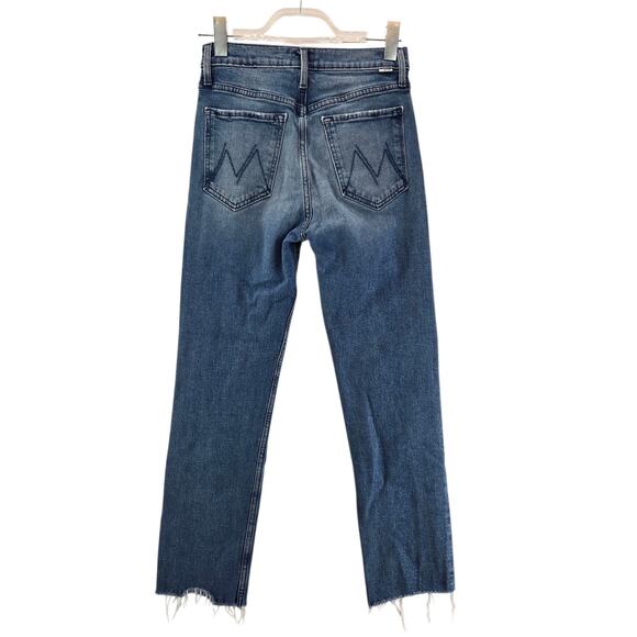 Mother Jeans Womens 26 The Tomcat Ankle Fray From Out Of Town High Rise Straight - Picture 4 of 13